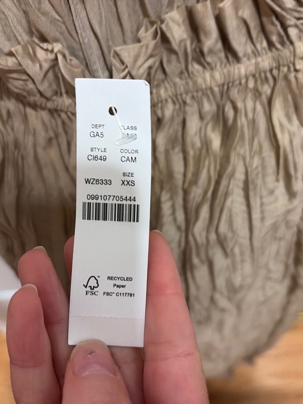 JCrew gold crinkle midi skirt - Picture 2 of 5